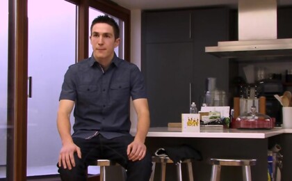 Straight Footballing Professional Miles Shows off His Erection