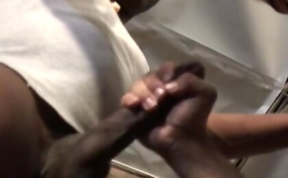 Caesar - interracial handjob