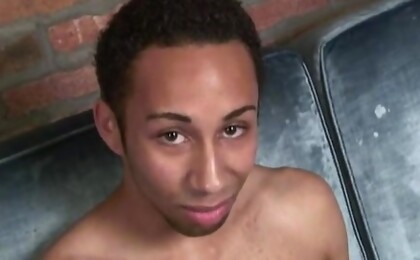 Black twink gets a handjob