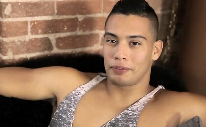 Jacob Gamble jacking off his latino cock