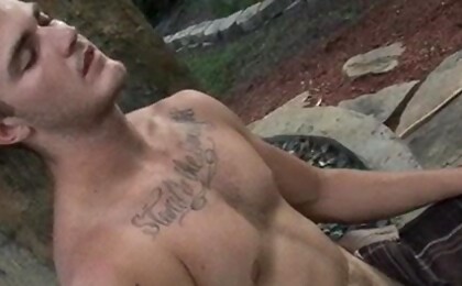 Christian Wilde jerking off dick