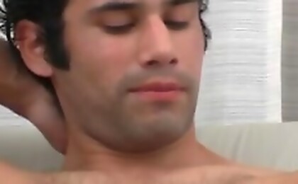 Sergio\'s thick and meaty, uncut cock is perfect for sucking