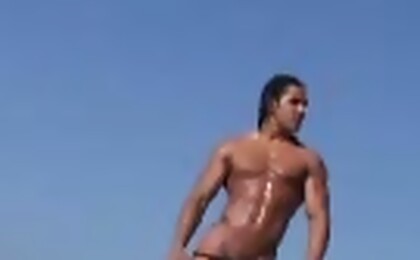 Narcisso posing outdoors