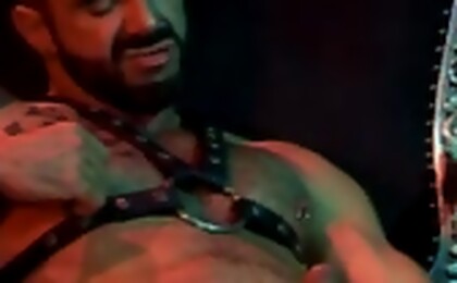 Samson Stone jerking off dick