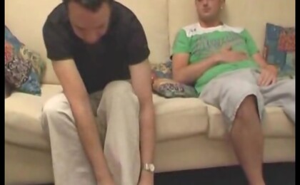 Shane and Stuart Double Wank Off