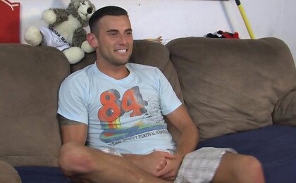 Triston joins the frat house to show his stuff.