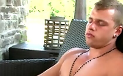 Hot stud Kovi LaCroix jacking off dick