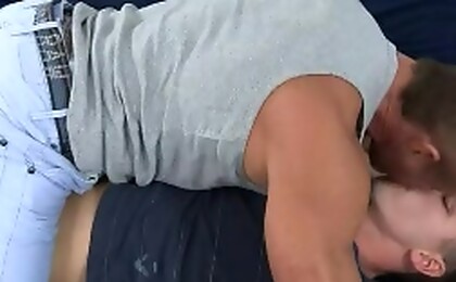 Muscle hunks Tyler Saint & Travis Irons fucking