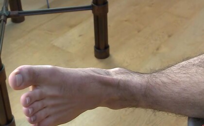 Young Straight Personal Trainer Chris gets a Hand & How Hard is That Uncut Cock!