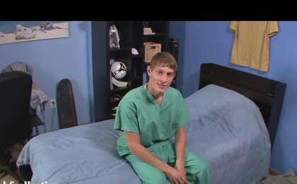 Hot boy Taylor jacking off dick