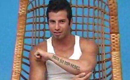 Latin papi Donato strokes his dick