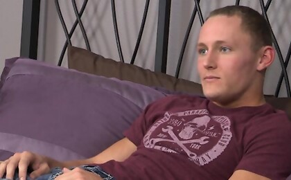 Trevor jacking off and toying his ass