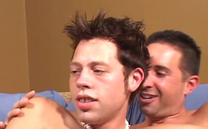 Twink Versus 2 Huge Cocks