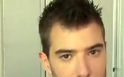 Alex Laurant wanking off his dick