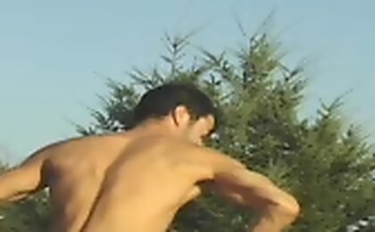 Deep fisting in a sunny day