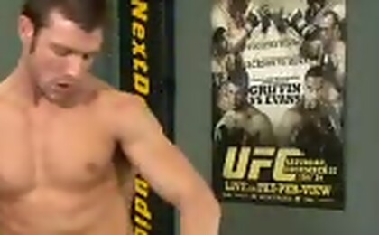 Horny stud Kevin Crows plays with his cock