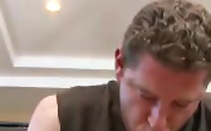 Kinky guy Rod Spunkel tries autofellatio