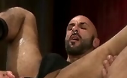 Man gets a big dildo