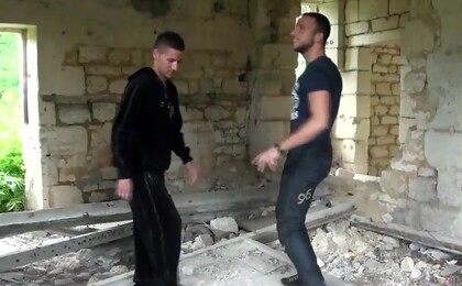Two boys speaking