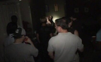 Ass fucking in a club
