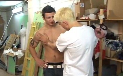 Cute Guys & Stroking Dicks