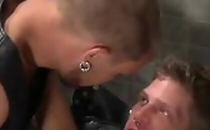 Gay helps to his friend with his ass hole