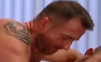 Hunks keep warm by fucking hard!