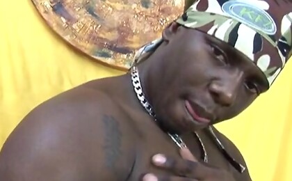 Straight Black Guy Jerks Off