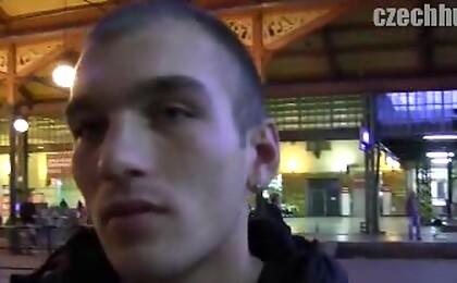 Czech Hunter 115. Czech twink sucking off cock