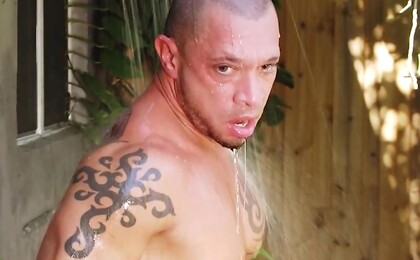 Eddie Kordova strokes dick