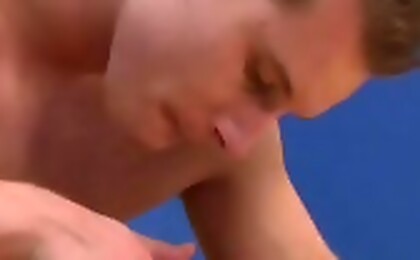 Stud gets ass rimmed after sucking cock