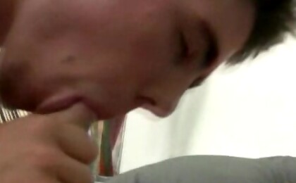 Hot blond boy gets sucked off while sleeping.