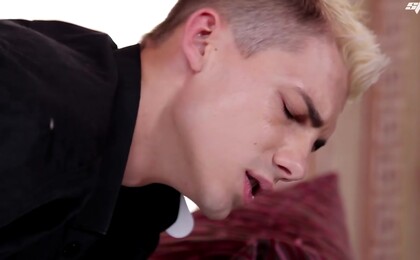 Priestly machinations result in Brad Fitt getting fucked raw by a red-headed monk's monster dick!