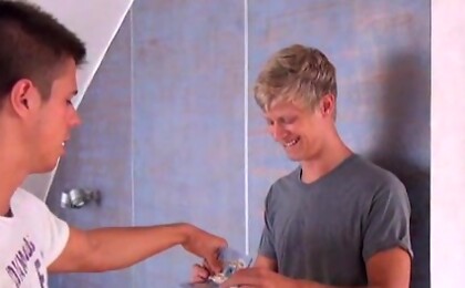 Alex Waters jacking off with his buddy