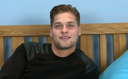 Cheeky Straight Blond Lad Ricky Shows Off His Body & Massive 9 Inch Cock!