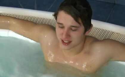 Carl Baxter Fucks Jan Cores in the sauna pool