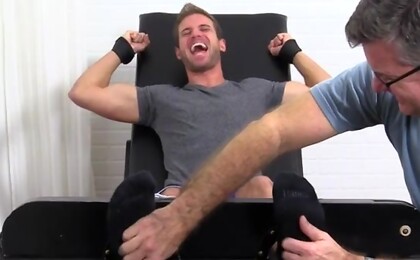 Dark Haired Hunk Dane Tickle Tortured - Dane