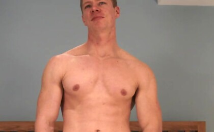 Straight Tall Eddie Reveals his Muscular Body and Big Uncut Secret Weapon!