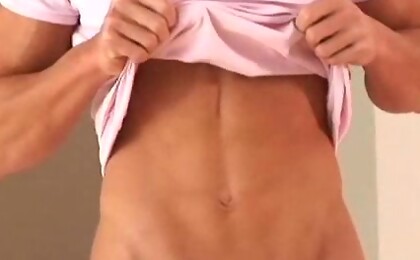 Harris Hilton jacking off his uncut dick