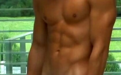 Muscled boy John Wahlberg
