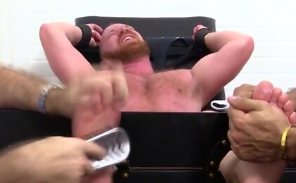 Redheaded Hunk Red Gets Tickled Tortured - Red