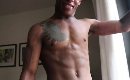 Russel West Jerks His Thick Cock And CUMS