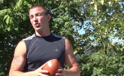 High School Coach Jim! Muscle Butt Father of 2, Poses, Pumps Iron, Pees, Opens Hole & Explodes in the Mountains!