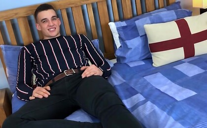 Straight Muscular Hunk's 1st Manhandling