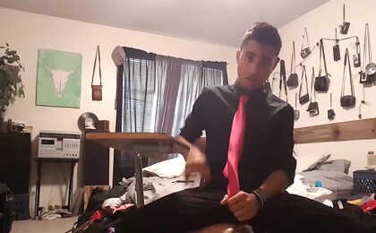 Hung Twink Lucas Stroking Cock