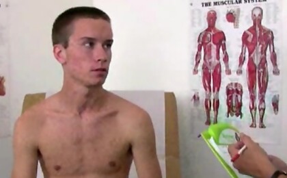 College boys gets a sports massage and a lot more.