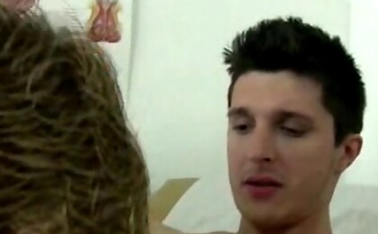 Hot college boy gets molested by the college doctor in the exam room.