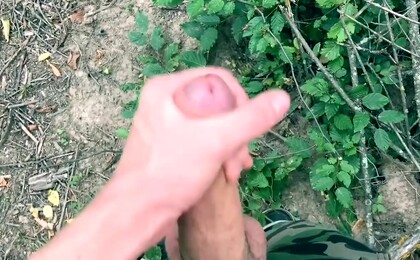Horny Boy Wanking HIS BIG DICK OUTDOOR with SUNSET ! / ORGASM / TEEN BOY