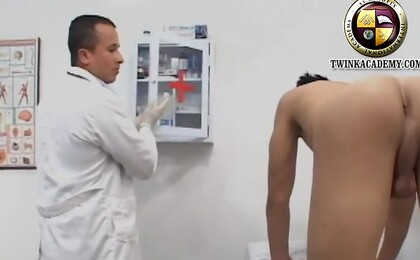The Doctor Measures the Latino Teens Large Glans