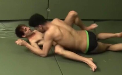 Twink Buddies have a Spar before their Anal Training Begins